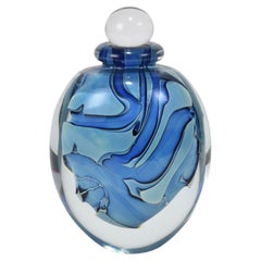 Blue Glass Perfume Bottle