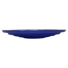 Assiette en verre bleu de Fontana Arte