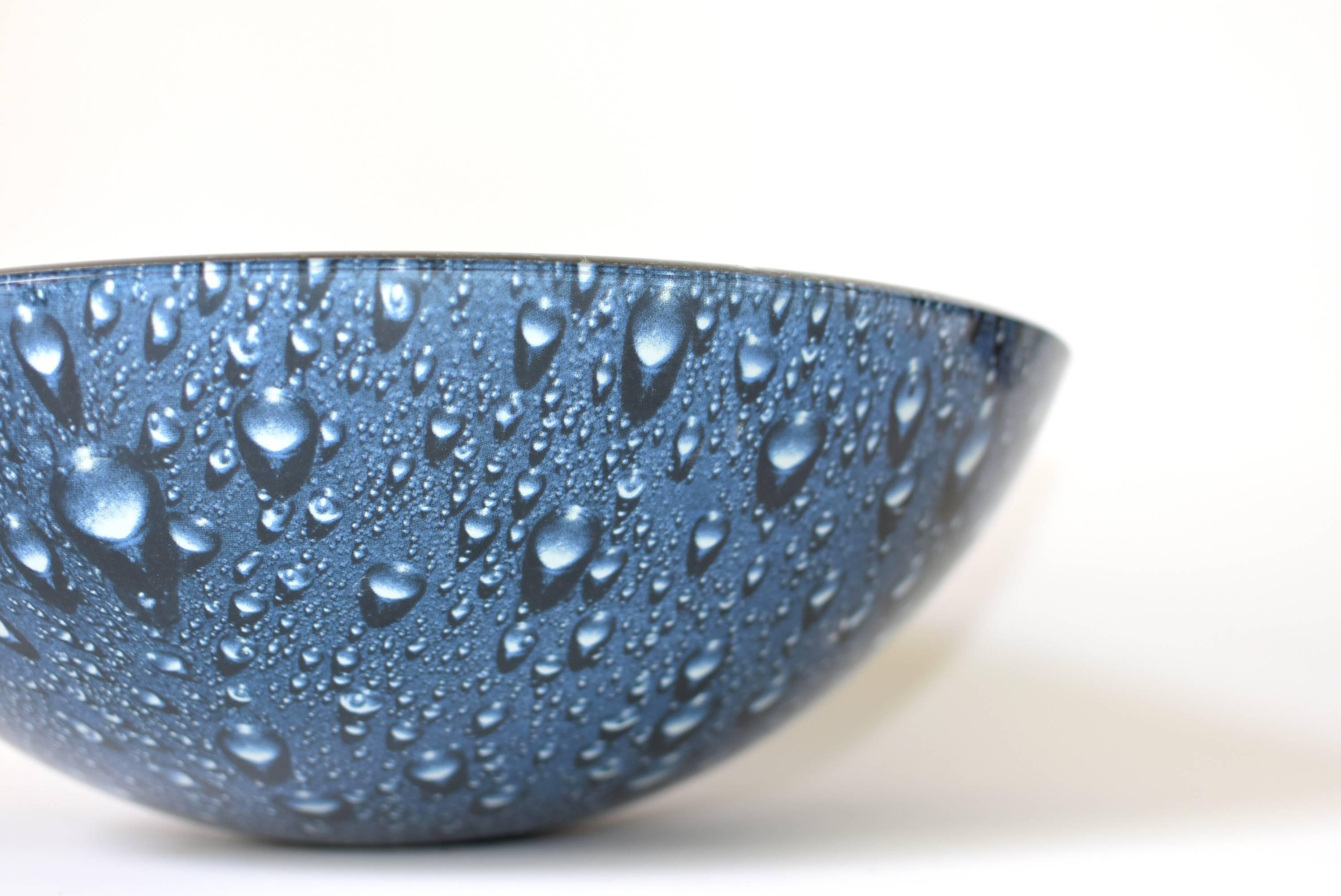 Blue Glass Sink with Rain Drop Pattern, Planter 4