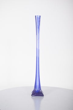 Blue Glass Solitaire, Flower Jar