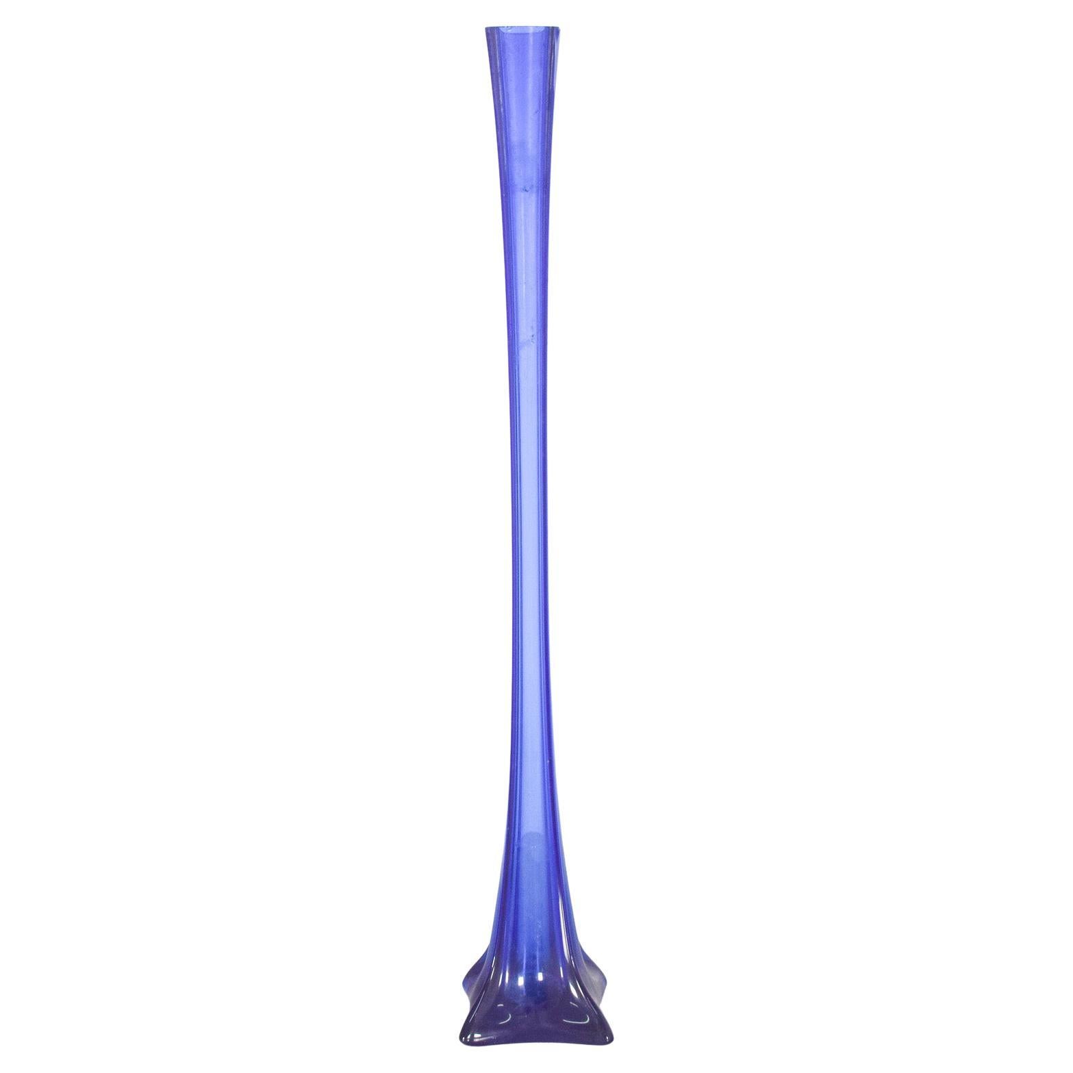 Blaues Glas Solitär, Blumen JAR