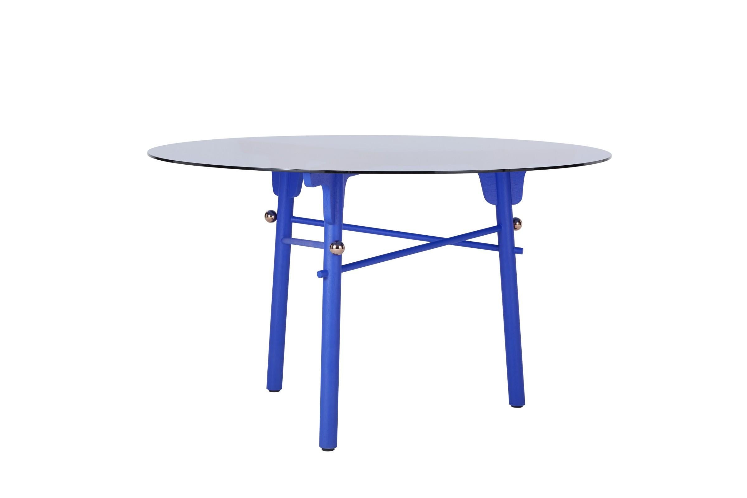 Contemporary Blue Glass Table by Arik Levy