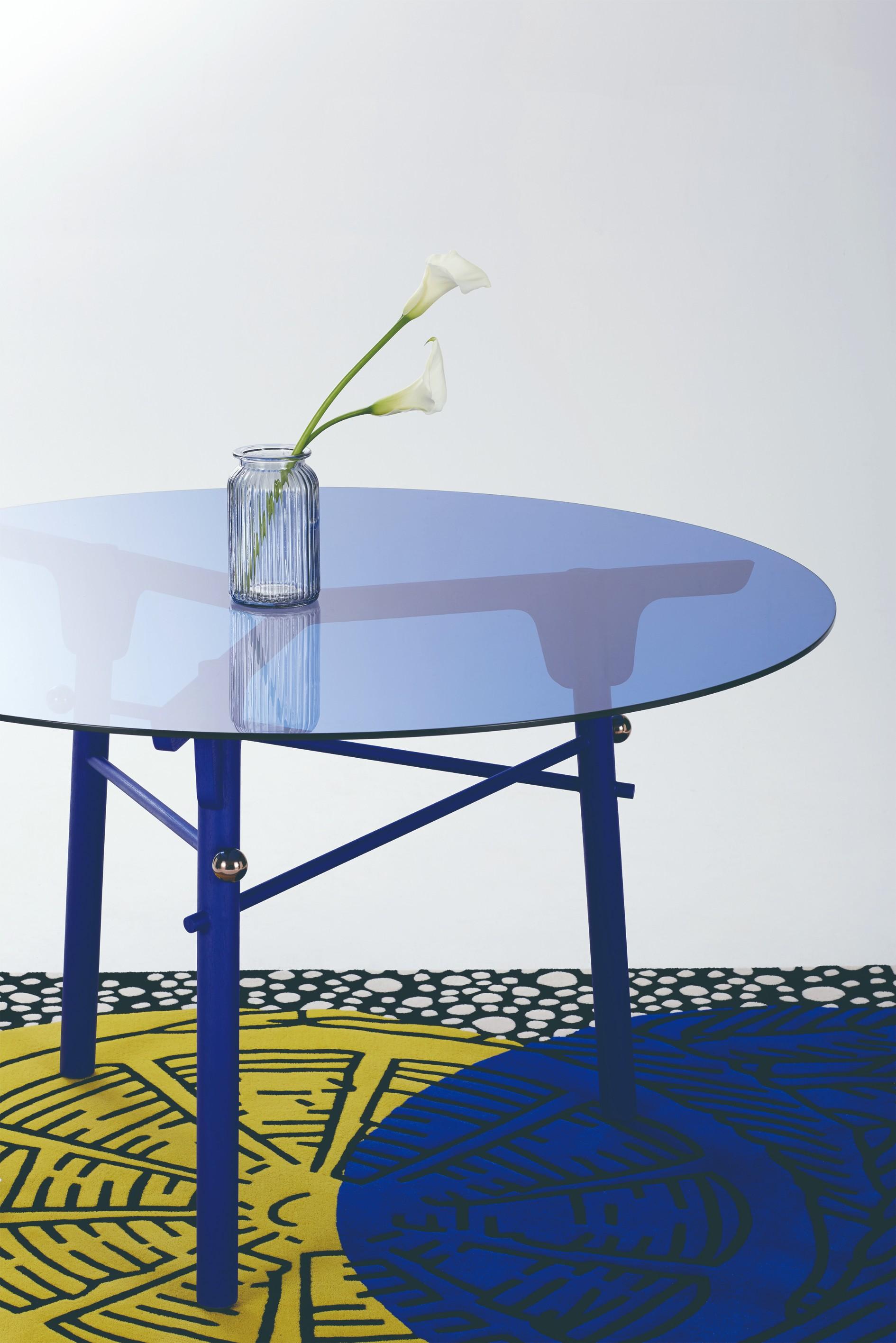 Blue Glass Table by Arik Levy 3