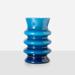 Blue Glass Vase by Alsterfors