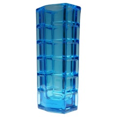 Blue Glass Vase by Bogdan Kupczyk, Poland