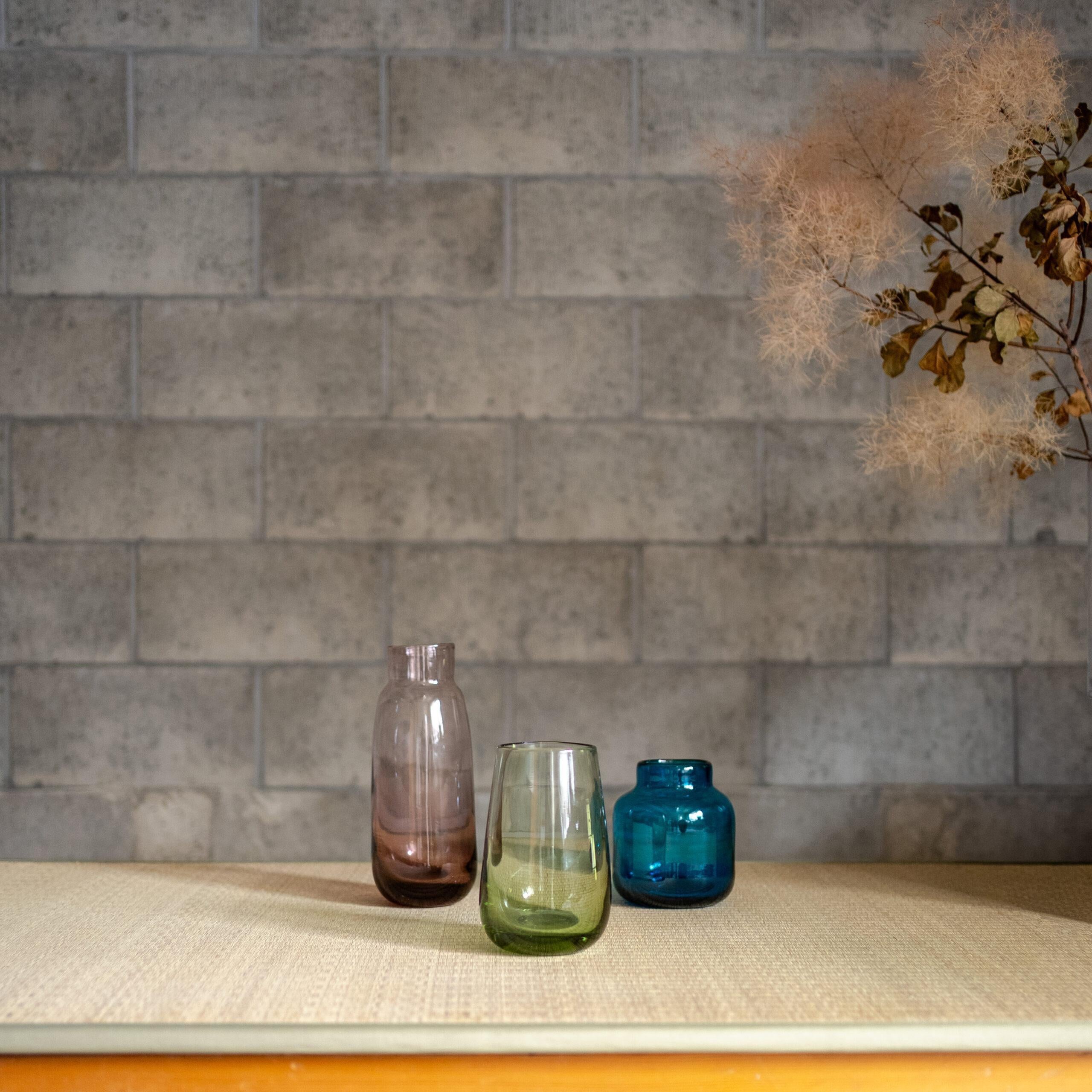 Vaso in vetro blu di Claude Morin In condizioni buone in vendita a Tokyo, Tokyo