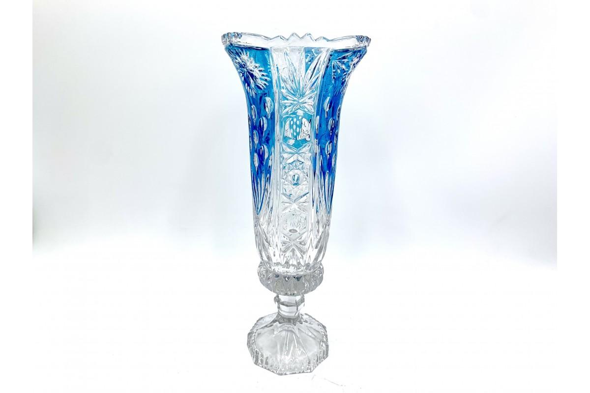 Blue Glass Vase, Huta Anna, Germany, 1970s For Sale 2