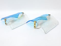 Blue Glass Wall Sconces