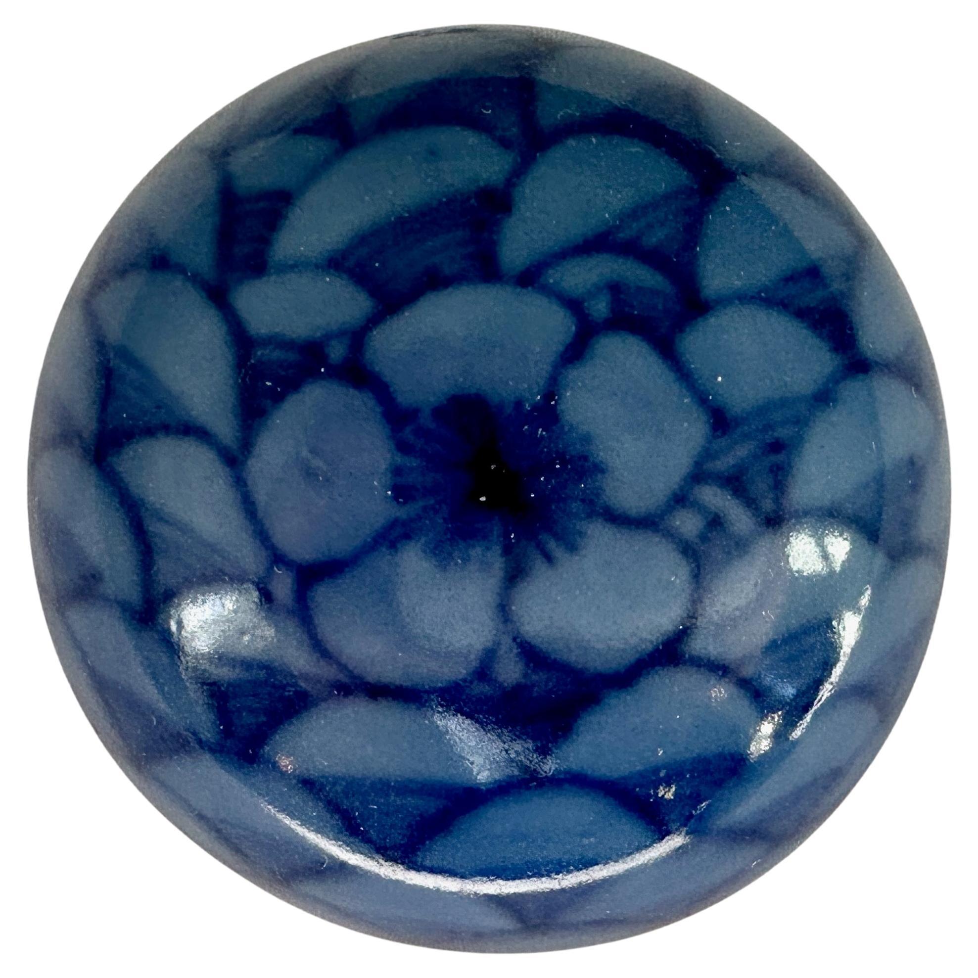 Blue-Glazed Porcelain Box from Hatcher Collection