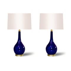 Blue Glazed Porcelain Lamps