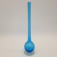 Blue glazed vase by Carlo Moretti for Rosenthal Netter. 1950 - 1959