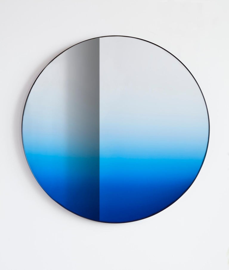 Blue Gradient Mirror by Phillip Jividen For Sale at 1stdibs