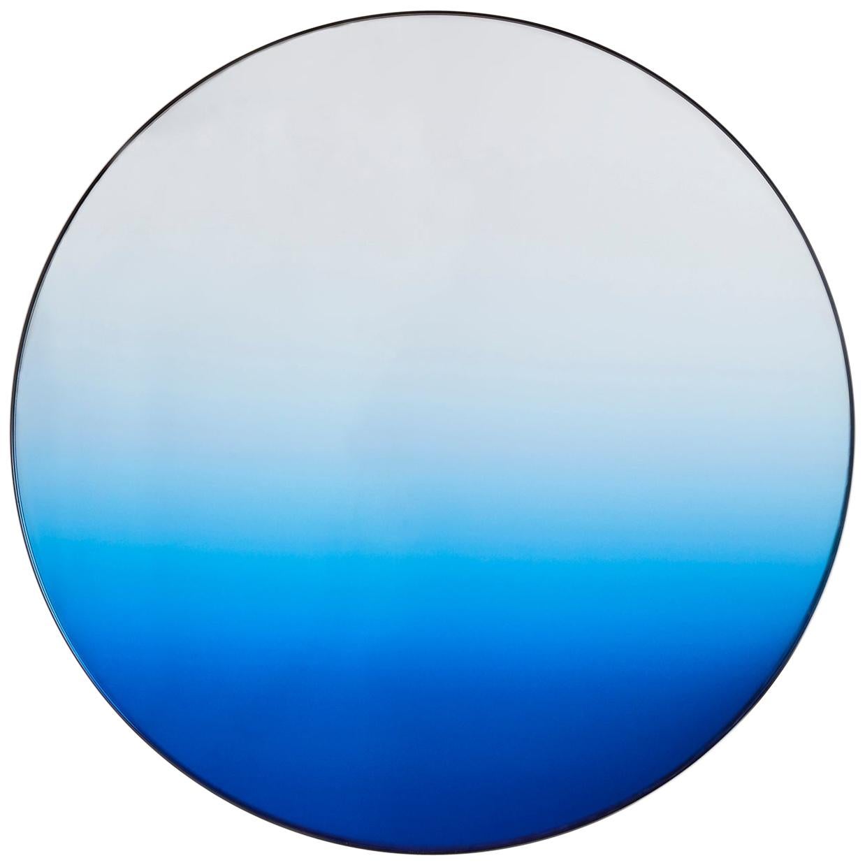 Circular Blue Gradient Mirror by 