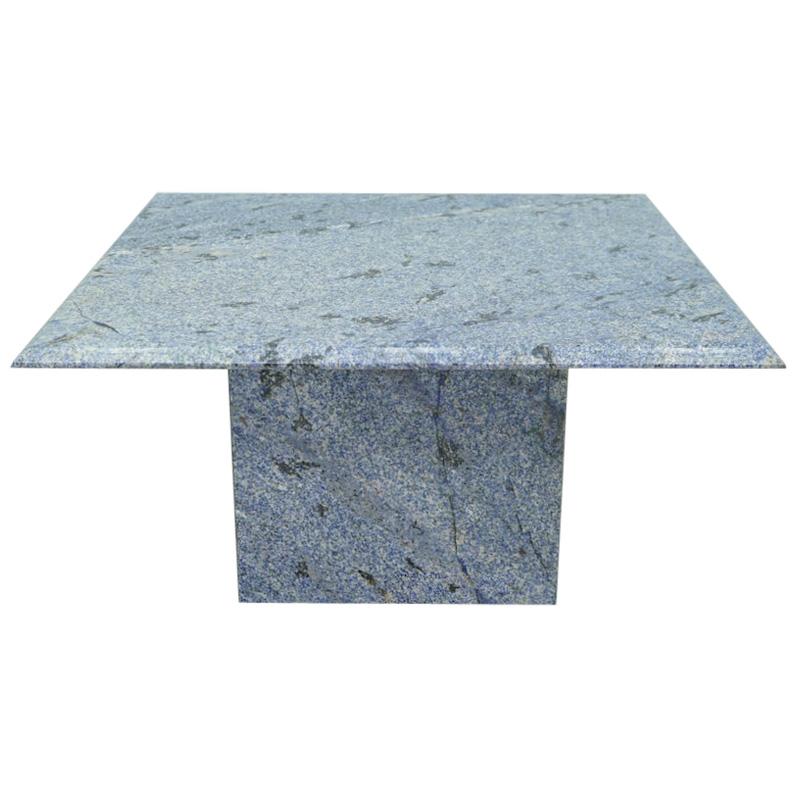 Blue Granite Coffee Table, 1970s Stone, Marble at 1stDibs