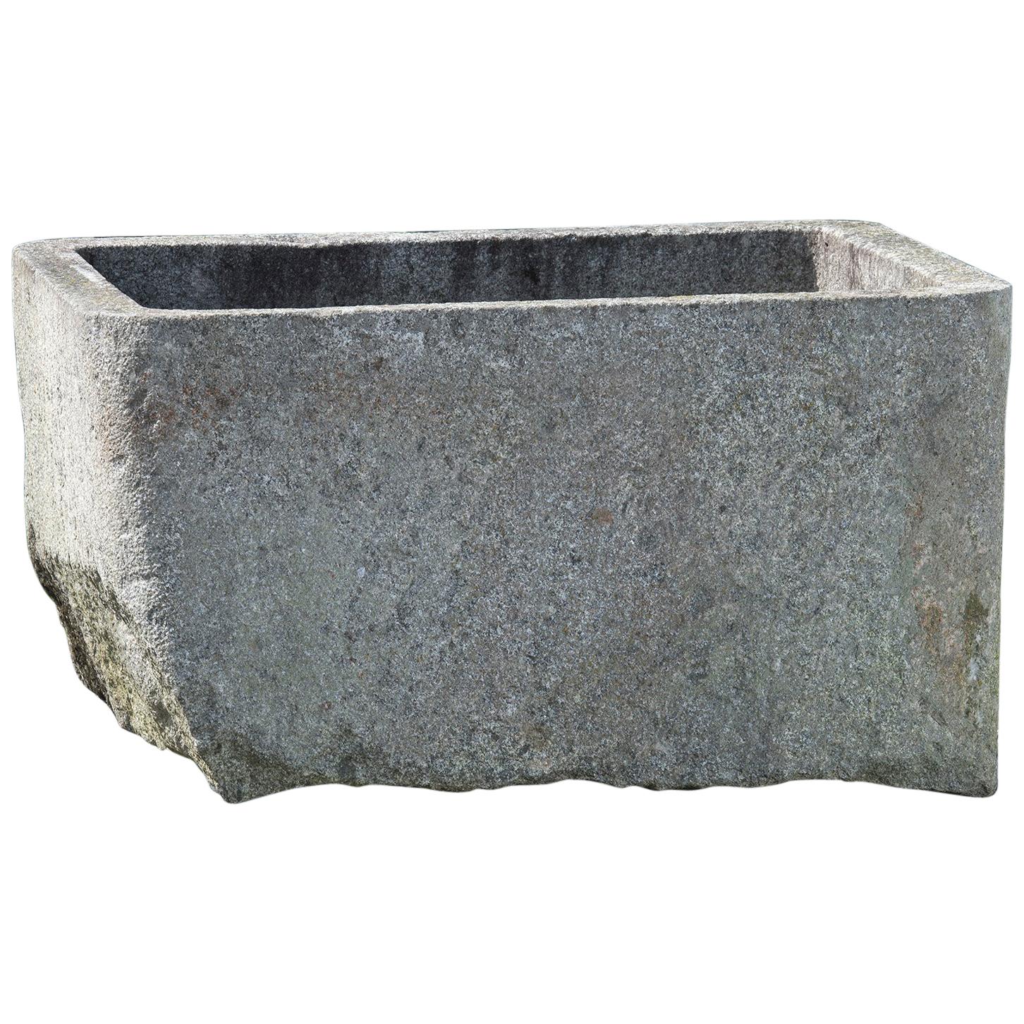 Blue Granite Trough, 19th Century, France For Sale