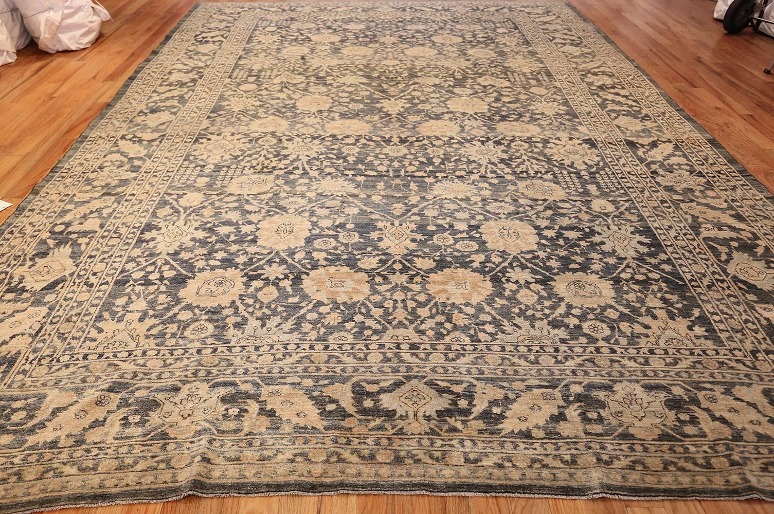 Hand-Knotted Nazmiyal Collection Antique Tabriz Persian Rug. Size: 10 ft x 14 ft 8 in 