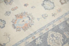 Blue & Gray Handwoven Wool Turkish Oushak Rug 8'5" x 10'1"