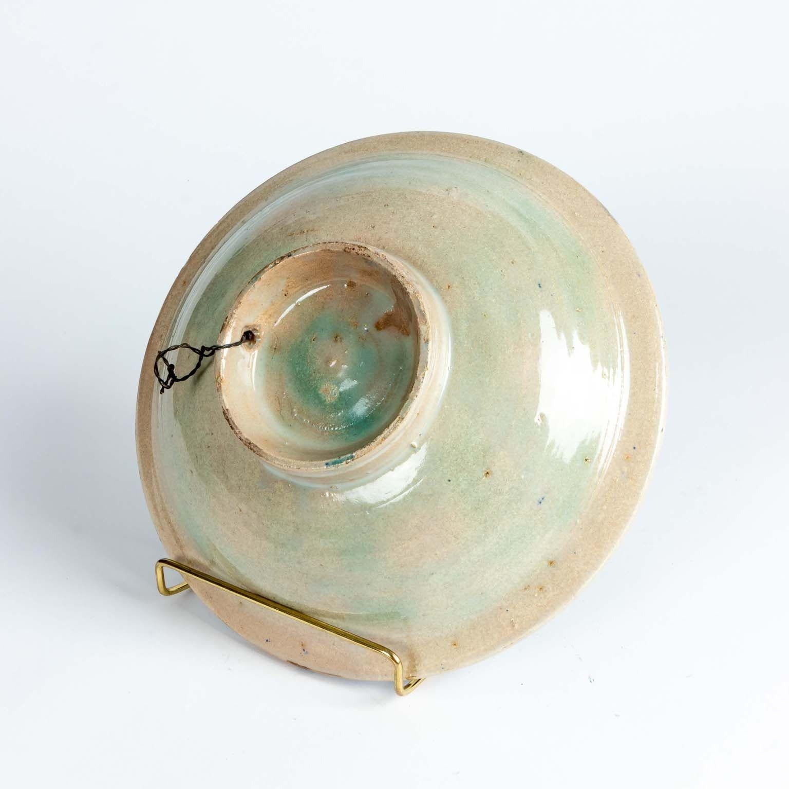 Blue, Green, and Yellow Moroccan Bowl, early 20th Century 1