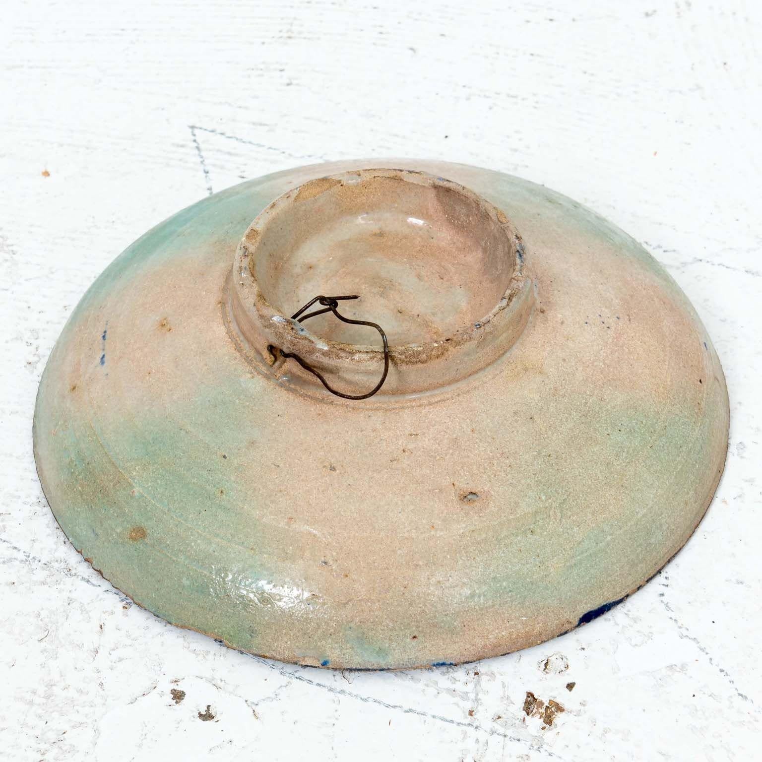 Blue, Green, and Yellow Moroccan Bowl, early 20th Century 1