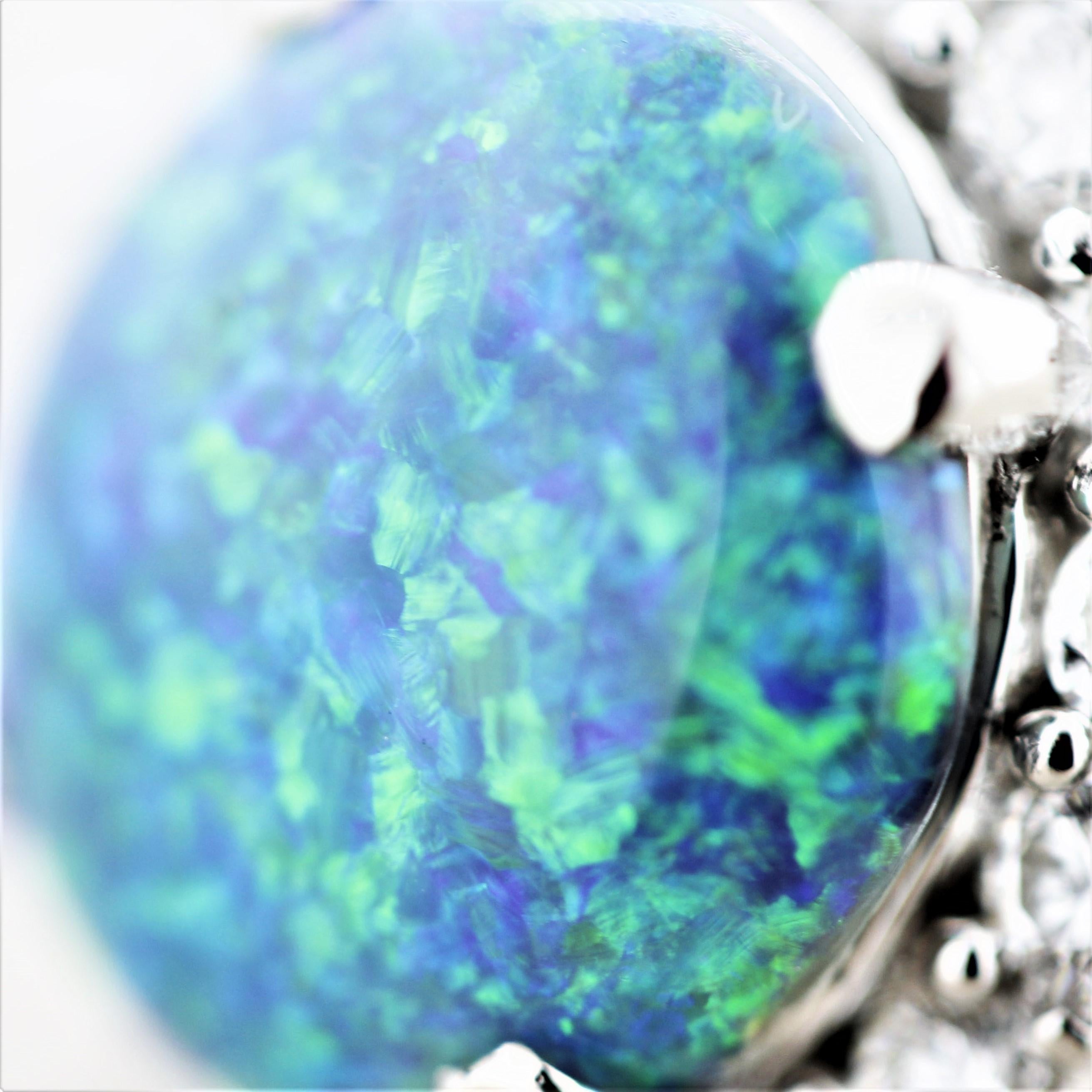blue green opal