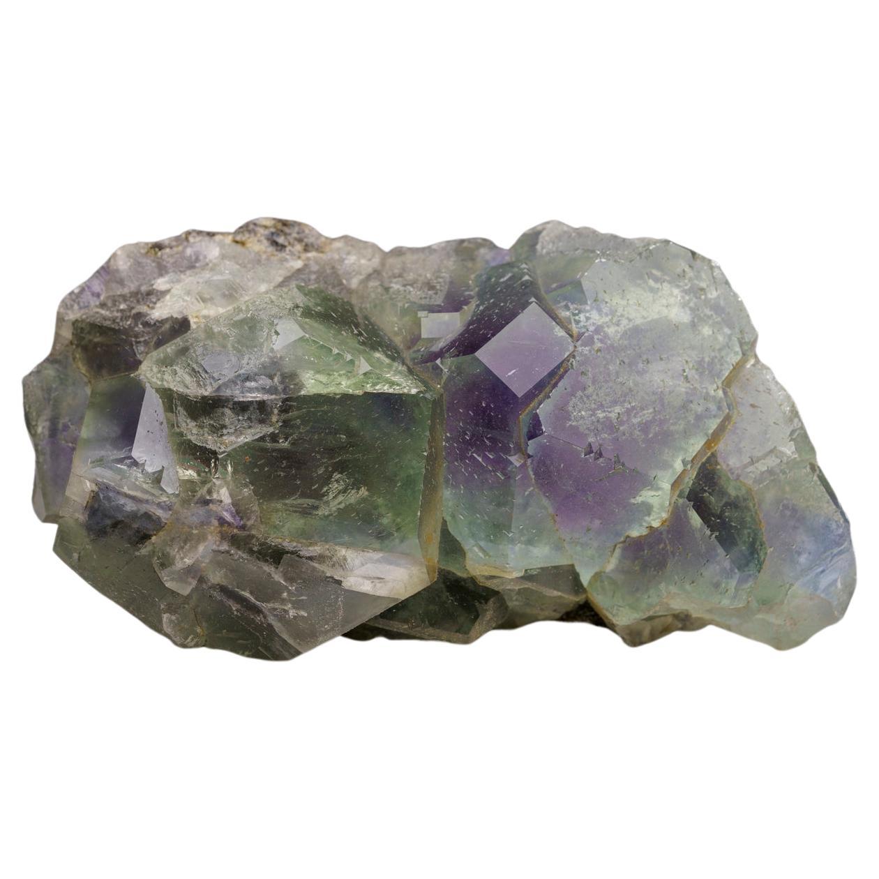 Fluorita verde azulada de la mina Yaogangxian, provincia de Hunan, China