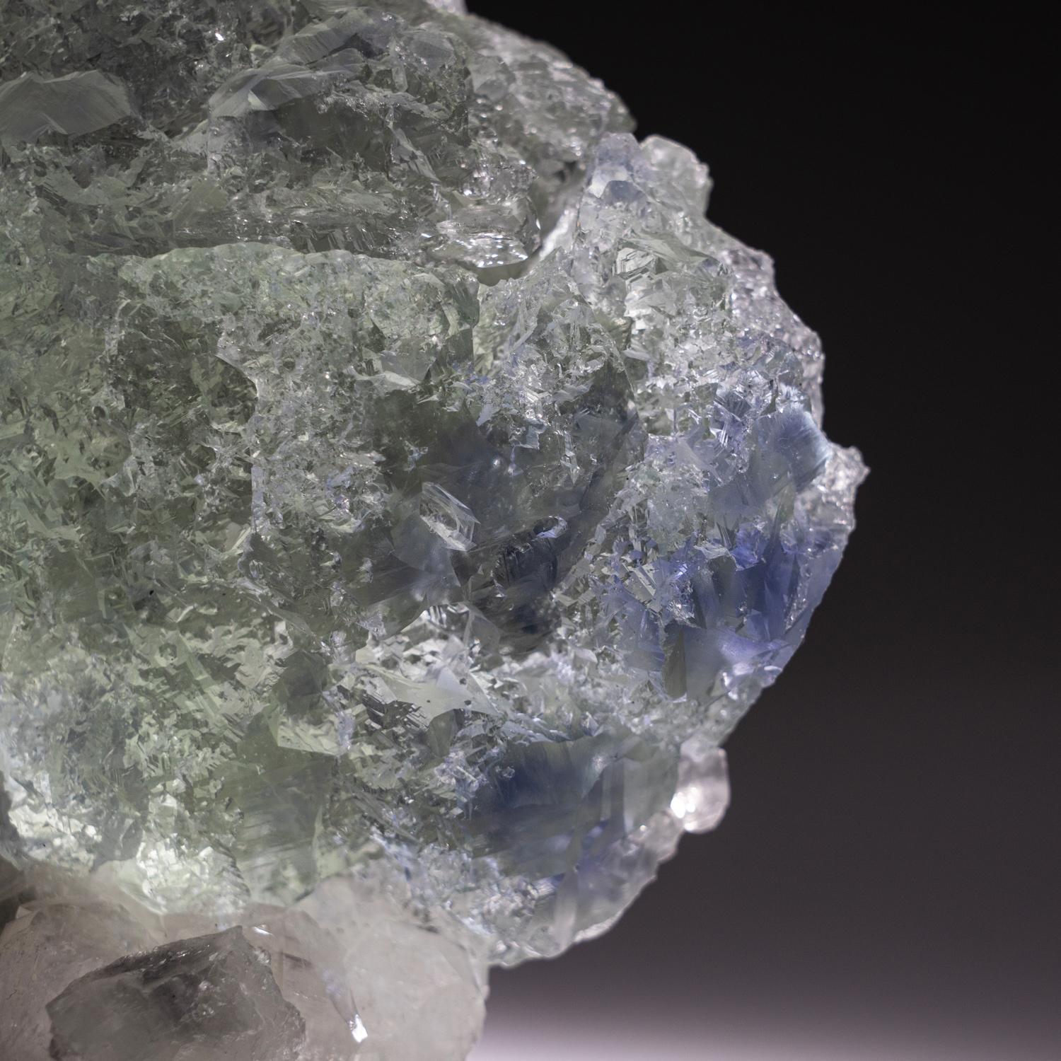 Blue Green Fluorite from Yaogangxian Mine, Nanling Mountains, Hunan Province, Ch In New Condition For Sale In New York, NY