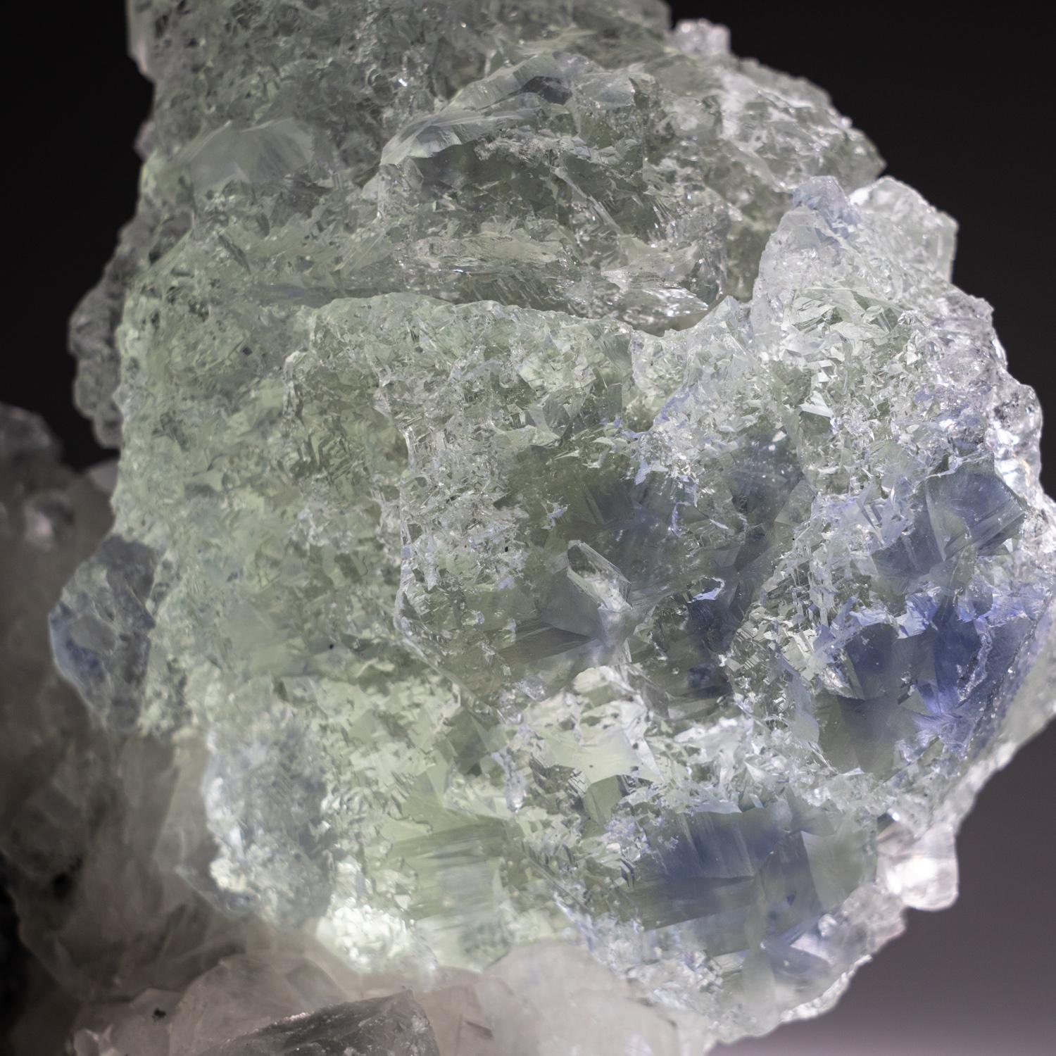 Contemporary Blue Green Fluorite from Yaogangxian Mine, Nanling Mountains, Hunan Province, Ch For Sale