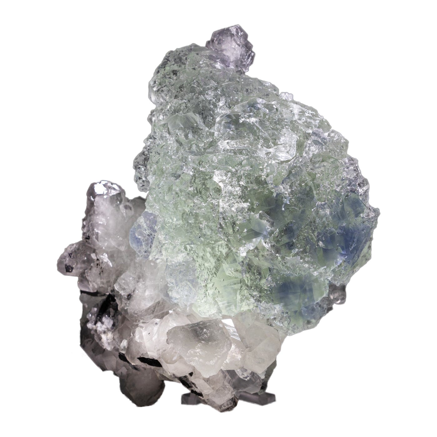 Fluorite verde blu dalla miniera di Yaogangxian, montagne di Nanling, provincia di Hunan, Ch