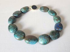 Vintage Huge Arizona Chrysocolla Necklace