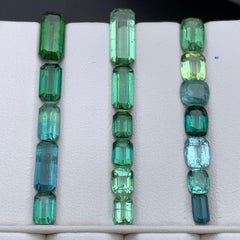 Tormalina naturale blu, verde, mista, dimensioni gioiello, gemme sciolte, lotto 20.45Ct