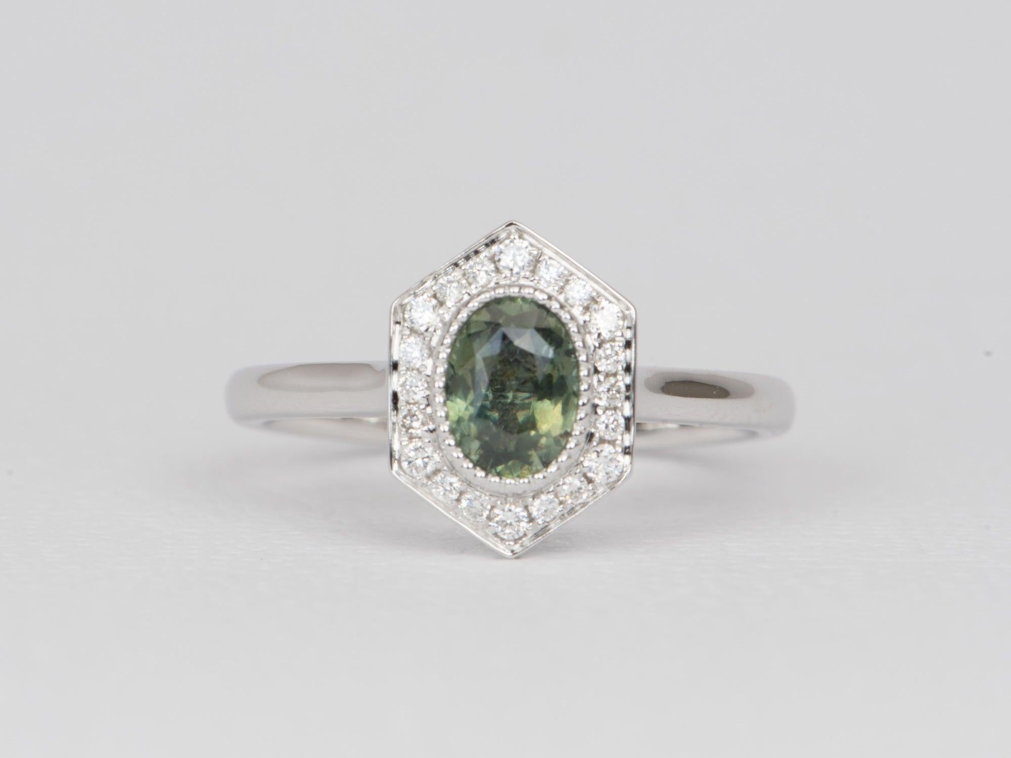 montana blue sapphire engagement ring