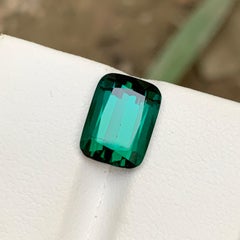 Blue Green Natural Tourmaline Ring Gemstone 4.90 Ct Cushion Cut-Pendant, Jewelry