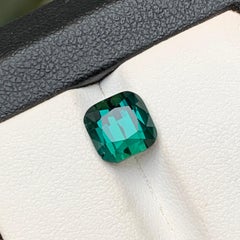 Blue Green Natural Tourmaline Ring Loose Gemstone 2.80 Ct Cushion Cut-Jewelry