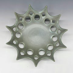 Blue/Green Pierced Star Ceramic Bowl
