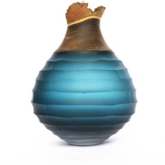 Blue Green Sculpt Stacking Vessel, Pia Wüstenberg