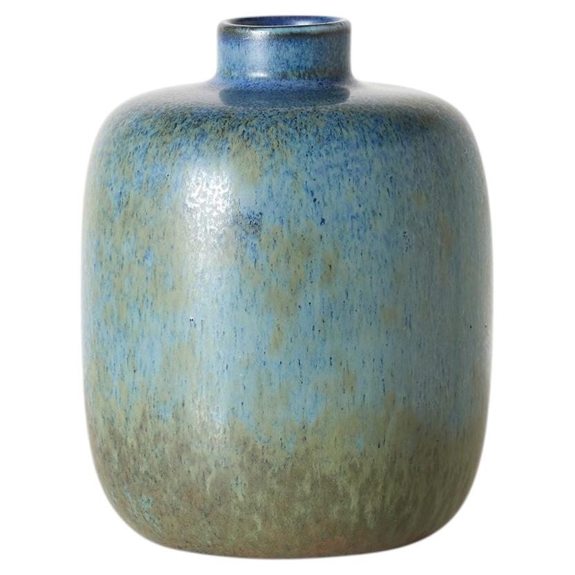 Blue Green Vase by Carl Harry Stalhane for Rörstrand For Sale