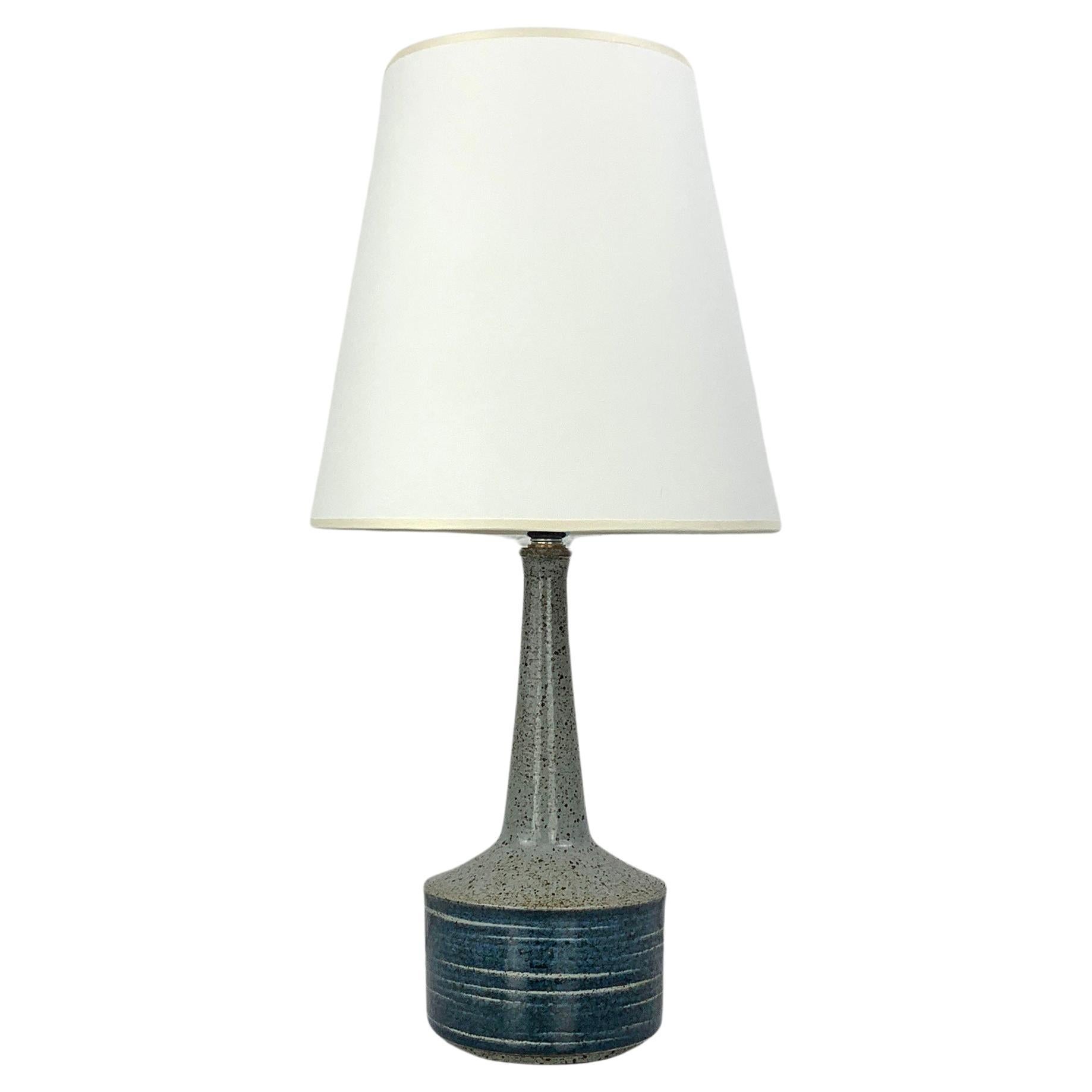 Bleu Gris Lampe de table en céramique Palshus Danemark grès Linnemann-Schmidt