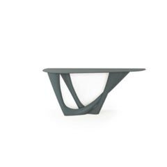 Blue Grey G-Console Duo Steel Base and Top by Zieta