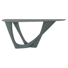 Blue Grey G-Console Duo Steel Base and Top by Zieta
