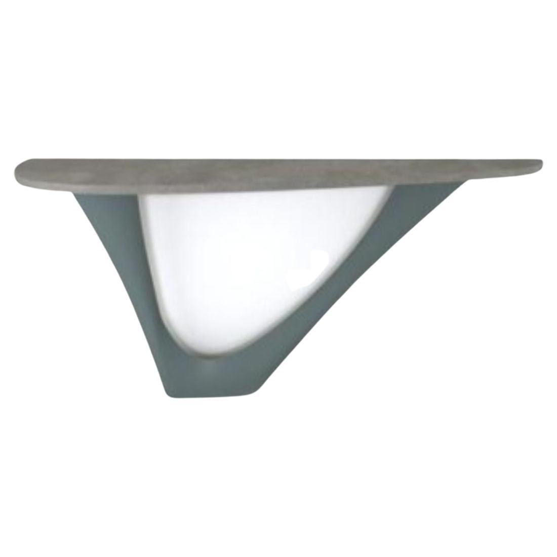 Blue Grey G-Console Mono Steel Base with Concrete Top by Zieta For Sale