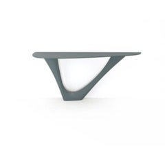Blue Grey G-Console Steel Base with Steel Top Mono by Zieta