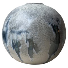 Blue & Grey Globe Vase, K H Würtz, Denmark