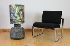 Blue Grey Floor Lamp , Pottery table lamp