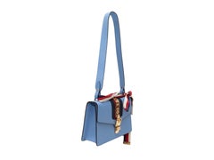 Blue Gucci Small Sylvie Shoulder Bag