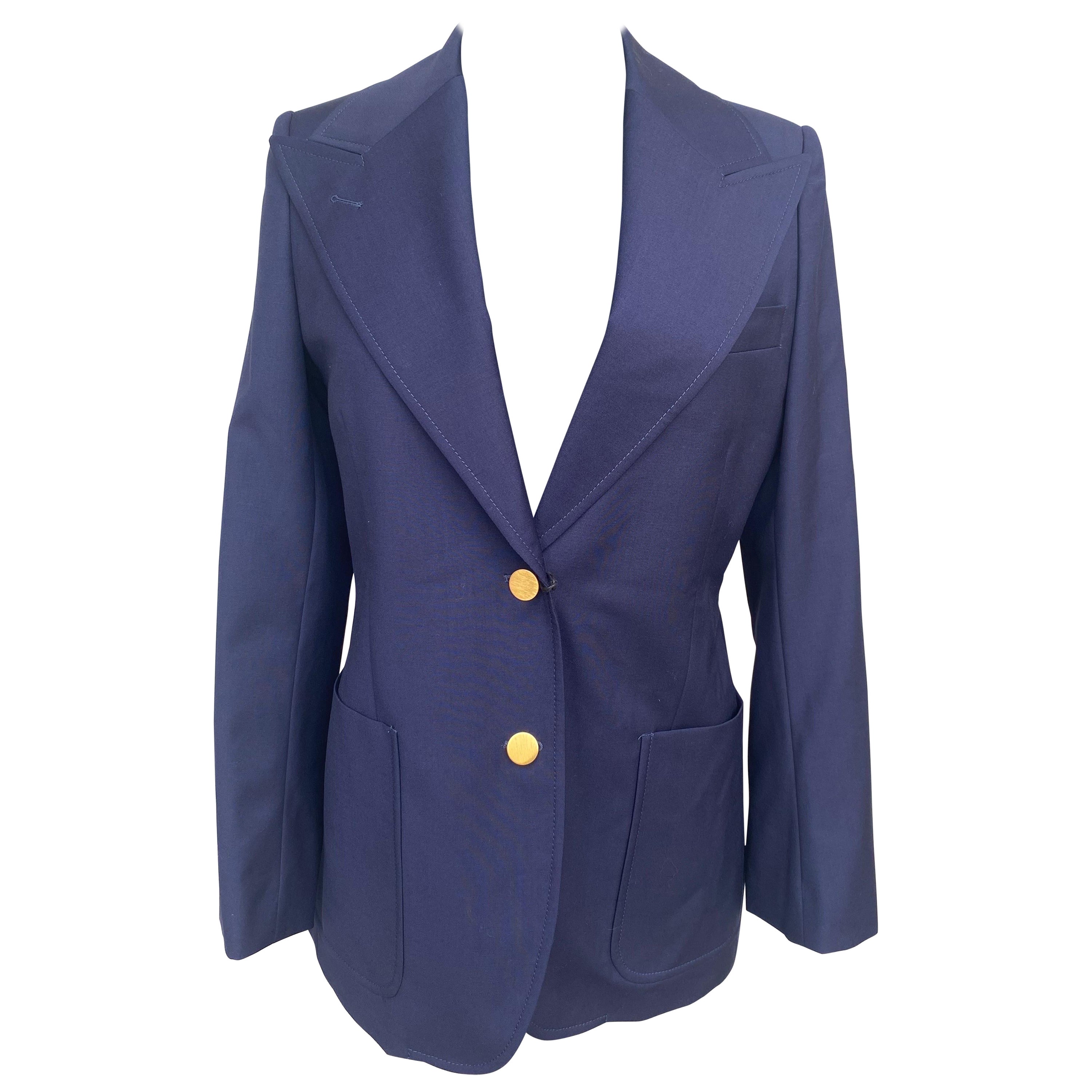 Blue Gucci uniform Jacket Blazer