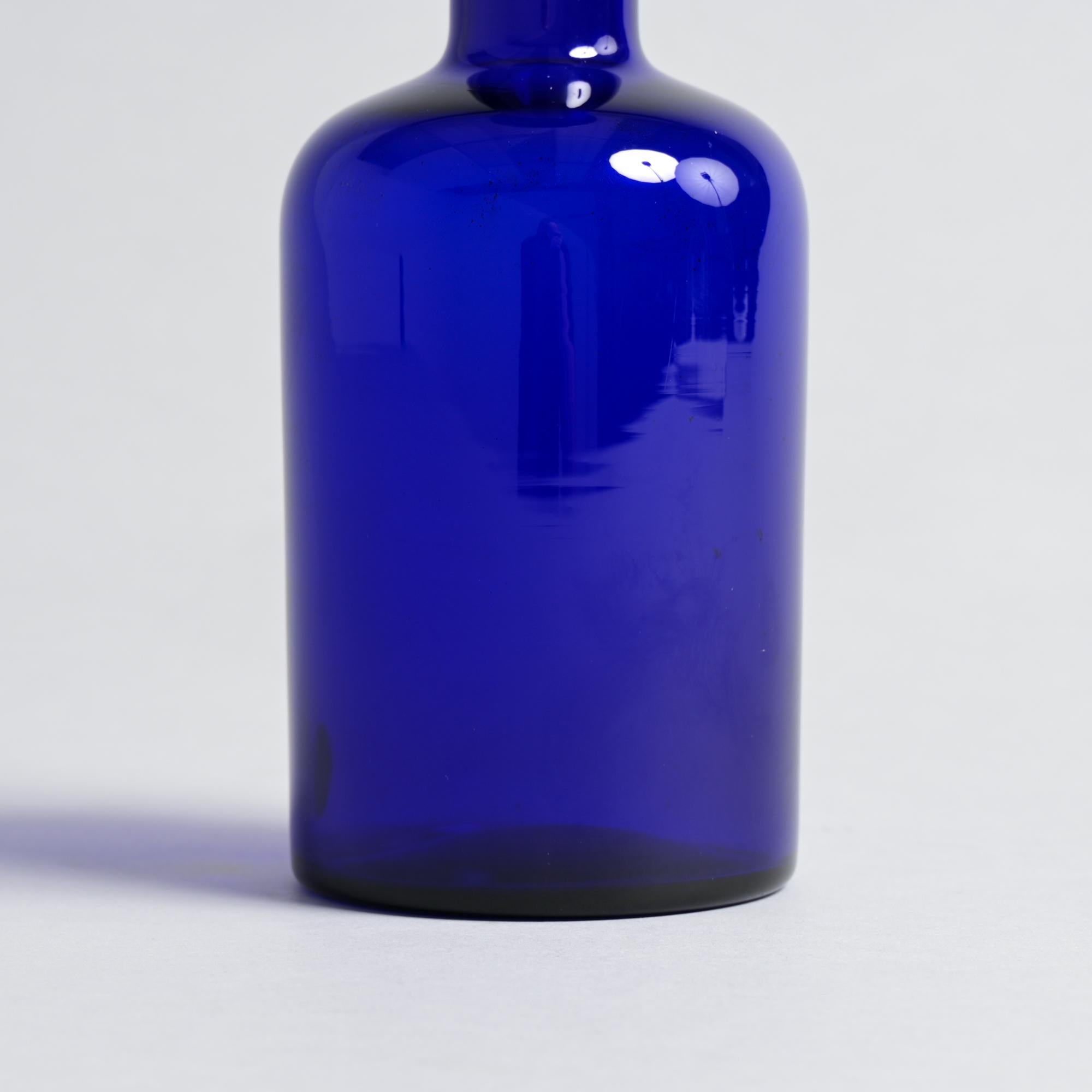 Blue Gulvase Vase by Otto Brauer for Holmegaard en venta 1