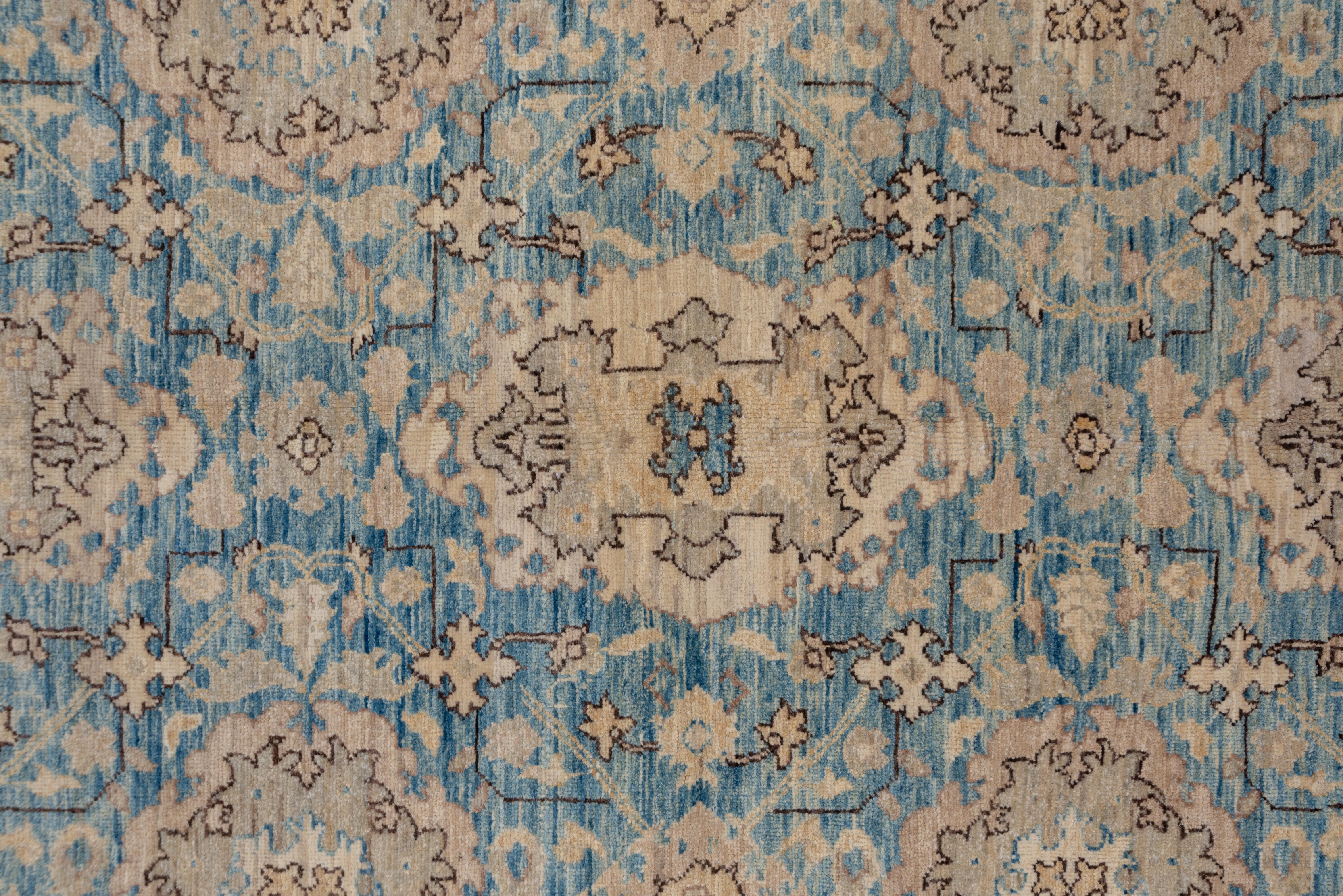 Blue Persian Tabriz Carpet In Excellent Condition For Sale In New York, NY