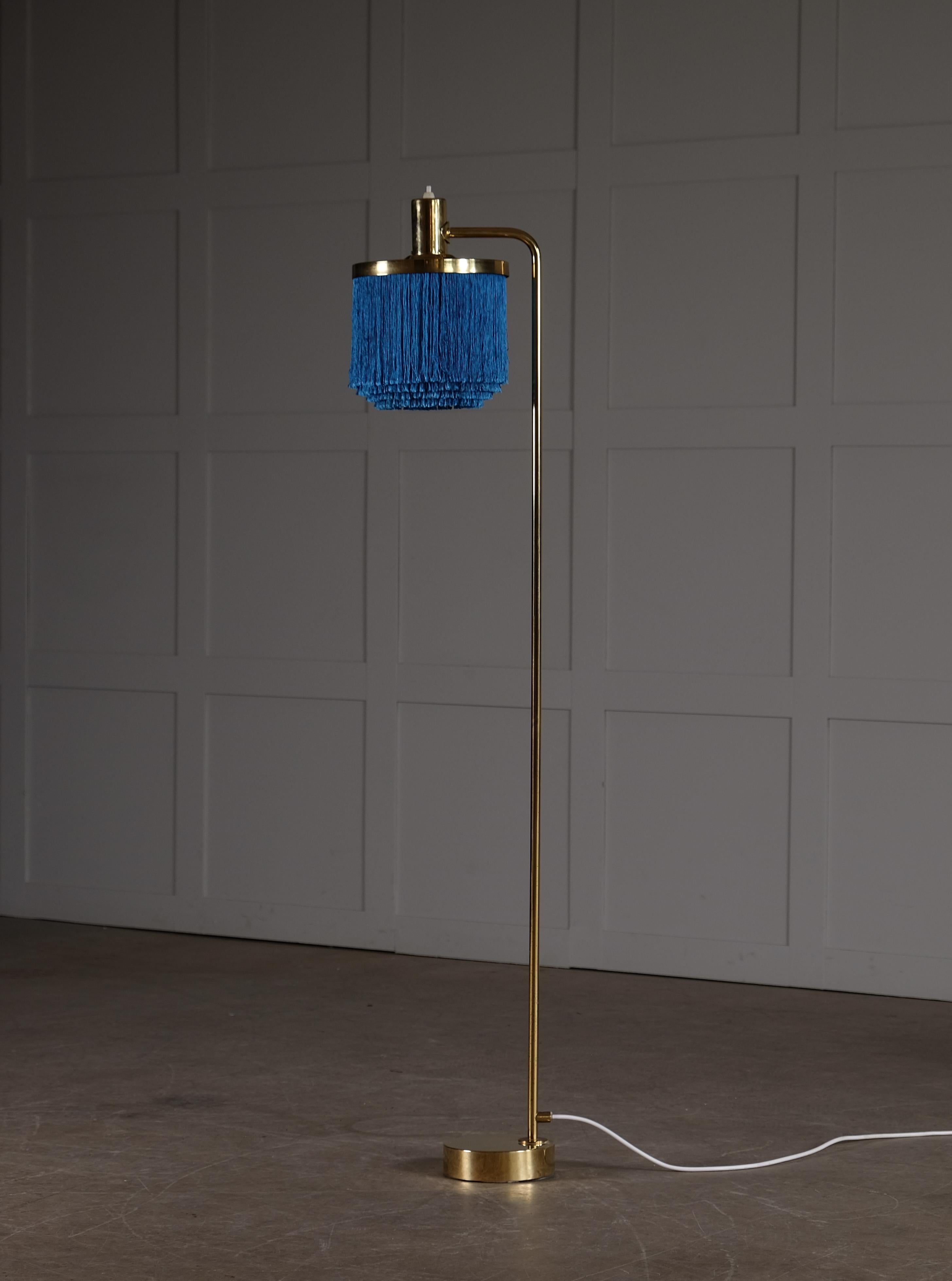 Blue Hans-Agne Jakobsson Floor Lamp Model G-109, 1960s For Sale 3
