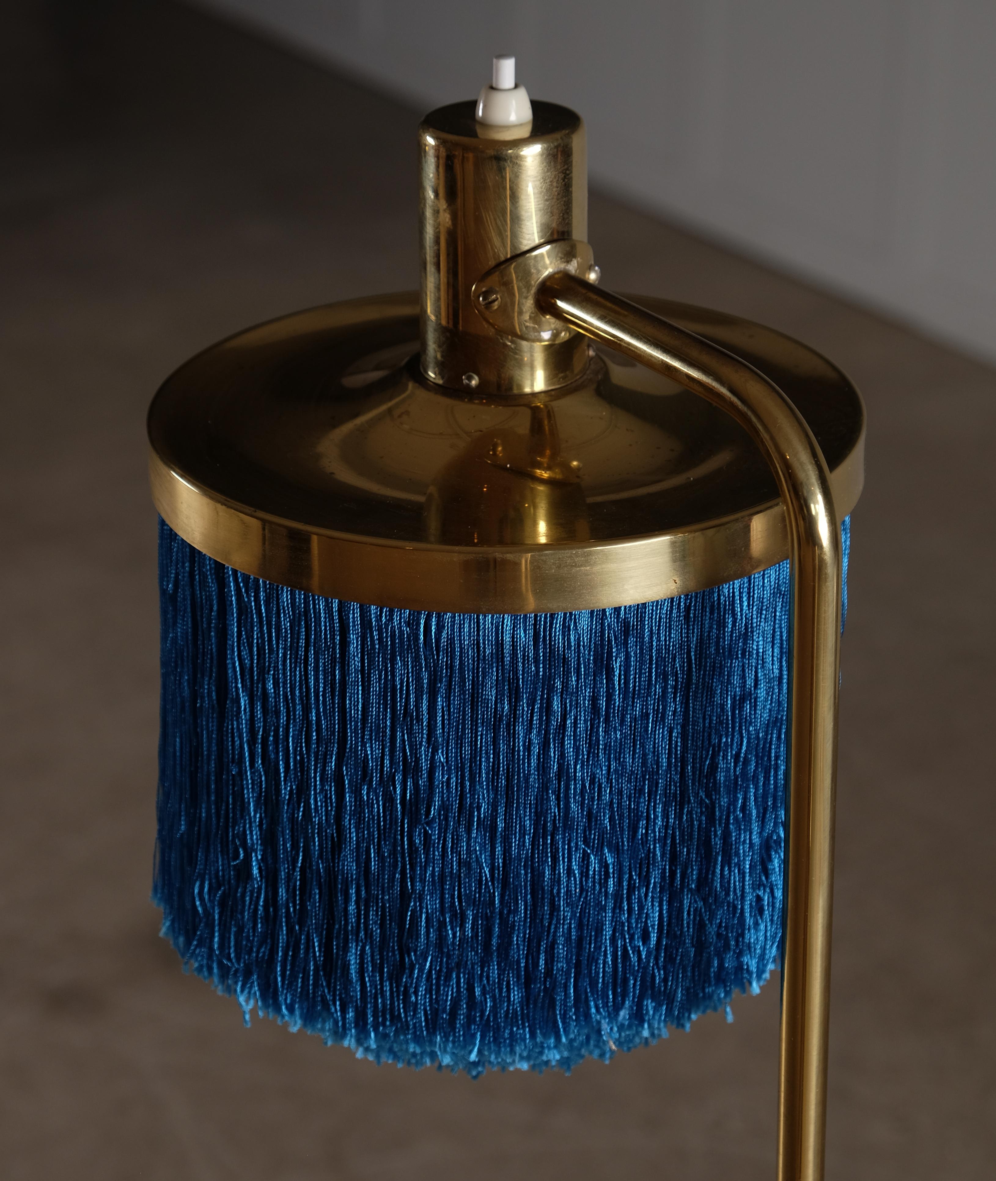 Mid-20th Century Blue Hans-Agne Jakobsson Floor Lamp Model G-109, 1960s For Sale
