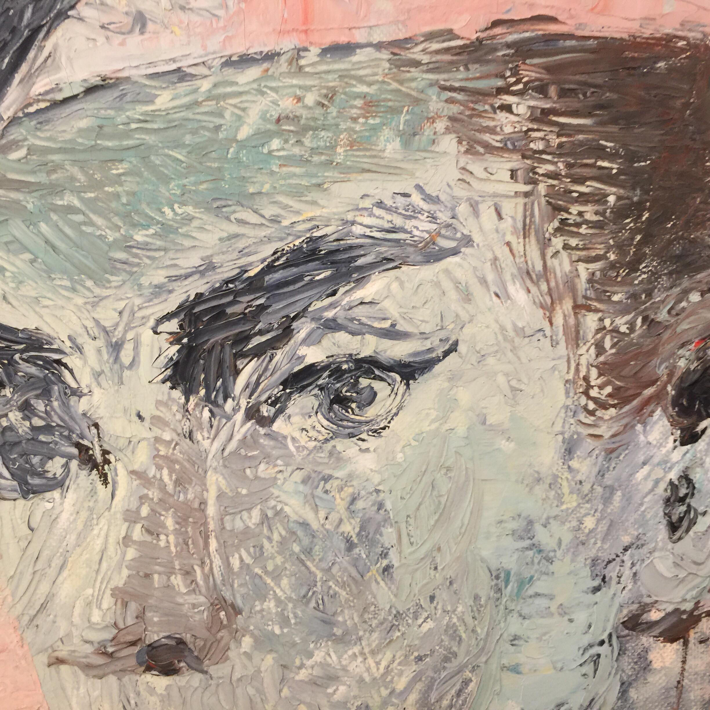 Français Harlequin bleu à la manière de la peinture de Picasso en vente